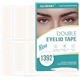 GEMERRY Schlupflider Stripes Unsichtbar, 1392PCS Augenlid Stripes, Unsichtbar Schlupflider Tapes, Wasserdicht Lifting ohne OP, Lid Lifting Stripes mit Gabelstangen Pinzette(Augenlidstreifen-1392Pcs)
