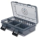 Angelbox LMAB Tackle Box Standard, 3 Größen, Köderbox Angeln, Tacklebox, Angelboxen für Zubehör, Kleinteilebox Angeln, Aufbewahrungsbox Angeln (XS - 15,5 x 10 x 4 cm)