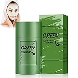 Green Mask Stick,Green Stick Mitesser,Green Tea Mask Stick,Grüntee Purifying Clay für Befeuchtet und Kontrolliert das Öl,Akne-Clearing,Mitesserentferner