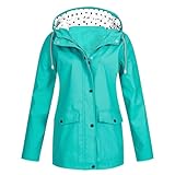 Kwatieh Leichte Jacke Damen FrüHling Damen Jacken GroßE GrößEn Softshelljacken Damen Outdoorjacke S-5XL Winddichter Mantel Herbst Frühling Jacket Damen Blumenmuster Jacket Kurz