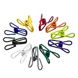 LDadgf Verschiedene Chipstüten-Clips, Allzweck-PVC, 5,1 cm, beschichtet, bunt, zum Verschließen von Lebensmittelpapierhalter, Clip zum Aufhängen von Küchentüten, Schweißen (A, One Size)