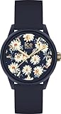 Ice-Watch - ICE solar power Twilight daisy - Blaue Damenuhr mit Silikonarmband - 020599 (Small)