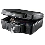 MASTER LOCK Sicherheitskassette [Feuer- und Wasserfest] [Small] [Schlüsselschloss] H0100EURHRO – Für Ausweise, Dokumente, kleine Elektrogeräte, Juwelen usw.