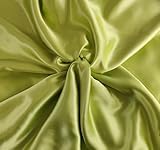 Satin Stoff Meterware am Stück (Hellgrün)