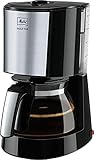 Melitta Enjoy Top - Filterkaffeemaschine - mit Glaskanne - Tropfstopp - 10 Tassen - Schwarz (1017-04)