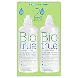 Bausch + Lomb Biotrue All-in-One Lösung - Kontaktlinsenreiniger und Aufbewahrungslösung für weiche Kontaktlinsen, 2er Pack, 2 x 300 ml