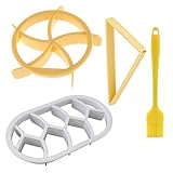 GNAUMORE Teiliges Teigpressen-Set,Brötchenstempel Brot Set,Semmeldrücker für Stempel,Brötchen Ausstecher Kunststoff Semmeldrücker,Semmelstempel Set,Brot Backen Zubehör Brotstempel