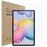 Hianjoo 2-Stück Schutzfolie Kompatibel für Samsung Galaxy Tab S6 Lite 2024/2022/2020 10,4Zoll, Displayschutzfolie Kompatibel für Galaxy Tab S6 Lite (SM-P613/P619/P610/P615), Anti-Kratzer 9H Härte