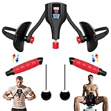 Oberschenkeltrainer, 360° Drehbar Beckenbodentrainer mit LCD-Zählung und Springseil, Multifunktionaler Beintrainer Armtrainer für Männer und Frauen, Einstellbarer Widerstand 10KG-35KG