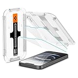Spigen Glas.tR EZ Fit Schutzfolie kompatibel mit iPhone 16e, iPhone 14, iPhone 13, iPhone 13 Pro, 2 Stück, Kratzfest, 9H Härte Folie