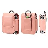 Leder Handy Gürteltasche für Motorola RAZR 5G, Handytasche Leder mit Gürtelschlaufe Handy Hüfttasche mit Kartenhalterung Kompatibel mit Samsung Galaxy Z Flip 5/Z Flip 4/Z Flip 3/Z Flip 5G Handyhülle