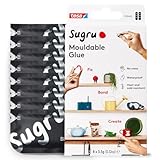 Sugru by tesa - Formbarer Allzweckkleber, 8er-Pack, 8 x 3,5 g, Schwarz - vielseitige Klebeknete - zum Reparieren, Kleben und zum Befestigen ohne Bohren