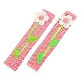 KOMBIUDA 2 Stück Handschuhe für Kühlschrankgriffe Stoff Gerät Kühlschranktürgriffabdeckung handhaben Griffabdeckung für Mikrowellenherde Griffabdeckung für den Küchenofen Rosa