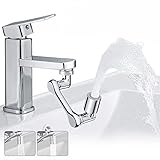 1440° Drehbarer Wasserhahn Aufsatz Multifunktionaler Verlängerungshahn Verlängerung Strahlregler Zwei Wasserabgabemodi Dchwenkbar Wassersparer Booster für Küche und Bad