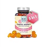 Gummibärchen für Emotionales Gleichgewicht, Komplex mit Safran + Zitronenmelisse + Kamille und Vitamin B6, 60 Gummies, Vegan, Be So Happy®