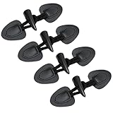 QZKJQDD 4 Paar Leder Knebelverschlüsse, Knöpfe Verschluss Jacken, Knöpfe für Strickjacke, Knebelknöpfe mit Verschluss, Knöpfe Zum Annähen, für DIY Handwerk Kleidung Nähen Dekoration Basteln Zubehör