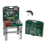 Theo Klein 8676 Bosch Tool Shop | Mit batteriebetriebenem Bosch Akkuschrauber Ixolino | Zusammenklappbar und leicht transportabel | Maße: 41,5 cm x 8,5 cm 76,5 cm | Spielzeug für Kinder ab 3 Jahren