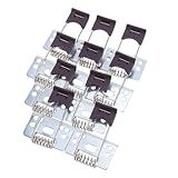 iplusmile 10 Stück Teiliges Förmige Federklammern aus Robustem Eisen für Einbaustrahler Einfache Montage und Schneller Austausch von LED Downlight Deckenleuchten Kompatibel mit