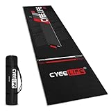 Cyeelife Carpet Mat 297 X 66cm, Mit Rutschfester Unterseite aus Gummi,Professionelle Dartmatte zum Schutz des Bodens und der Dartpfeile