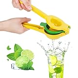VFANDV Zitronenpresse Handpresse, 2-in-1 Aluminiumlegierung Manuelle Saftpresse Universelle Größe Spülmaschinenfest, Zitruspresse Manuell Zitronenpresse Handpresse