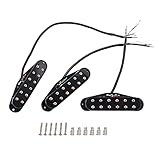 Hals Mittelbrücken Tonabnehmer Set E Gitarren Tonabnehmer Kompatible E Gitarren Teile Ersatz Set Schwarze E Gitarren Tonabnehmer Humbucker