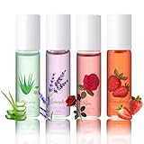 Virellay 4 Pcs Nagelhaut Öl Rose, Erdbeere, Aloe Vera und Lavendel Nail Oil - Nagelöl Repair & Protect - Pflegendes Nagel Nagelöl für Gelnägel - Nagelhautpflege - Nail Care für Hände Nägel Nagelhaut