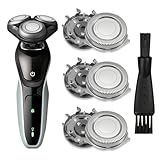 Ersatz-Scherköpfe für Philips Serie 1000, 2000, 3000, 5000, Ersatzklingen aus Edelstahl mit Reinigungsbürste, Elektrorasierer Schneidkopf für Phillips AT8XX/AT7XX/PT8XX/PT7XX