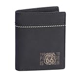 Route 66 - Herren-Geldbörse aus Leder (RFID-Schutz), Slim Design – Kartenhalter – Geldbörse für Herren – Schwarz, Medium