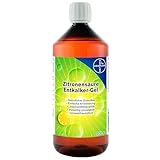 Zitronensäure Entkalker-Gel - 1 Liter - Leistungsstarker Bio-Entkalker für Armaturen und Oberflächen I HERRLAN-Qualität I Made in Germany