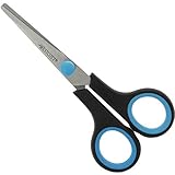 Westcott E-30250 00 Easy-, Softgrip Schere, rostfreie Klingen, blau-schwarzer Kunststoff-Griff, 14 cm / 5 Zoll, 1 Stück