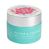 Ella & Jo Plump & Protect Tagescreme, LSF 30 + UVA/B-Schutz, Hyaluronsäure, Ceramide & Glycerin, Anti-Blaulichtfilter, feuchtigkeitsspendende Gesichtspflege