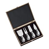Cilio 294804 Käsemesser-Set 'Piave' 4-teilig, Silber