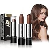 2 Stück Haarfärbestift Kaffee, Haarwurzel Touch-Up Stick, Wasserfester Abdeckstift für Haarfarbe Stift Haarfarbe Schatten Instantl Abdeckung dünnes Haar für graue Wurzeln und Haarausfall