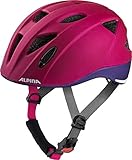 ALPINA XIMO L.E. - Leichter, Sicherer & Bruchfester Fahrradhelm Mit Optionalen LED-Licht Für Kinder, deeprose-violet matt, 45-49 cm