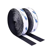 SANKA Klettband Selbstklebend Extra Stark, 3M Doppelseitig Klebende mit Klettverschluss Selbstklebendes Klebepad Flauschband und Hakenband