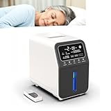 ‌Creliver Neuer Sauerstoffkonzentrator Tragbarer, Sauerstoffgerät für Zuhause 1-9L/m² 93%~35% einstellbar, 24H kontinuierliche Sauerstoffversorgung, PSA-Technologie, für Zuhause, Reisen