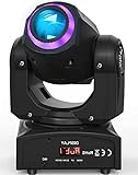 UKing 50W LED Moving Head,Disco Bühnenlicht mit 8 Muster 8 Farben Gobo Strahler,10/12 Kanäle,LED Lichteffekte für Bar Club Show