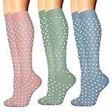 MHADBKH 3 Paar komprimierte Socken mit hochelastischen Beinstrümpfen zur Förderung einer besseren Durchblutung und Muskelerholung, Fitness-Enthusiasten-Socken, O, XXL