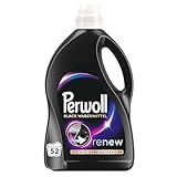 Perwoll Renew Black Waschmittel (52 Waschladungen), Feinwaschmittel reinigt sanft und erneuert dunkle Farben und Fasern, für alle dunklen Textilien, mit Dreifach-Renew-Technologie