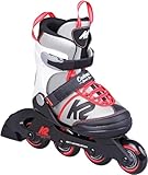 K2 Cadence JR Kinder Inline Skates größenverstellbare Inliner Rollerskates für Mädchen (größenverstellbar von 32-37)