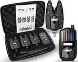 Angel-Berger Magic Baits CX Pro Funk Bissanzeiger Set 3+1 Bite Indicator Komplettset Karpfenangeln