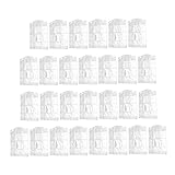 SOLUSTRE 100 Stück Transparente Kleidersäcke Staubdichte Kleiderhüllen aus Robustem Material für Trockenreinigung Anzüge Mäntel Schutz vor Motten und Verschmutzung für Wäscherei und