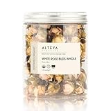 Bio-Kräuter-Infusion von Rosa Alba aus biologischem Anbau, 40 g, 100 % USDA-zertifiziert, Bio-Kräuter-Infusion, handverlesen und direkt verkauft vom Rosenzüchter Alteya Organics