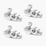 Erdungsklemme Für Pv Modul PV Anlage Solaranlage, Zubehör für Solarmodul Halterung, Standard Solarpanel Erdungsclip für Solar Montage System (4)