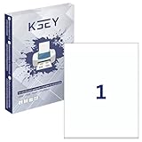 Etiketten selbstklebend, 100 Blatt, weiß, bedruckbar, Universal Klebeetiketten, DIN A4 (210x297mm)