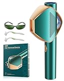 Superschneller Blitz IPL Geräte Haarentfernung mit IGBT-Technologie, 21J Max. Energie und 600-1200NM Effizient IPL Laser Haarentfernung für Damen/Herren, Gesich, Bikini, Körper, Beine, Achseln