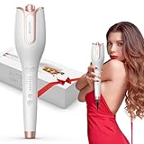 BUJIYI Lockenstab Automatisch,Lockenstab Große Locken mit 4 Einstellbare Temperatur Schnell Erhitzender Langanhaltende Frisur (Rosa)