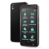 VDKOERT Sprachübersetzer Gerät,Zwei-Wege-Smart-Sprach Übersetzer Foto Taschenübersetzer in Echtzeit,138 unterstützte Sprachen,Online/Offline Sprachübersetzer für Unternehmen,Lernen Reisen,Z6