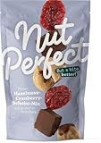 Nut Perfect | Haselnuss-Cranberry-Schoko-Mix | Einzigartige Mischung aus Schokolade, Giffoni-Haselnüssen und Cranberries| Schokoladig, Saftig, Knackig | Haselnüsse aus Giffoni, Bio-Cranberries | 100g