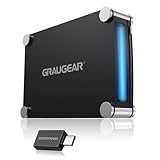 GRAUGEAR | Externes Gehäuse für 1x 5,25' SATA Laufwerk | Blu-Ray-CD-DVD Laufwerk | USB 3.0-eSATA-Anschluss | USB-C Adapter | G-5251